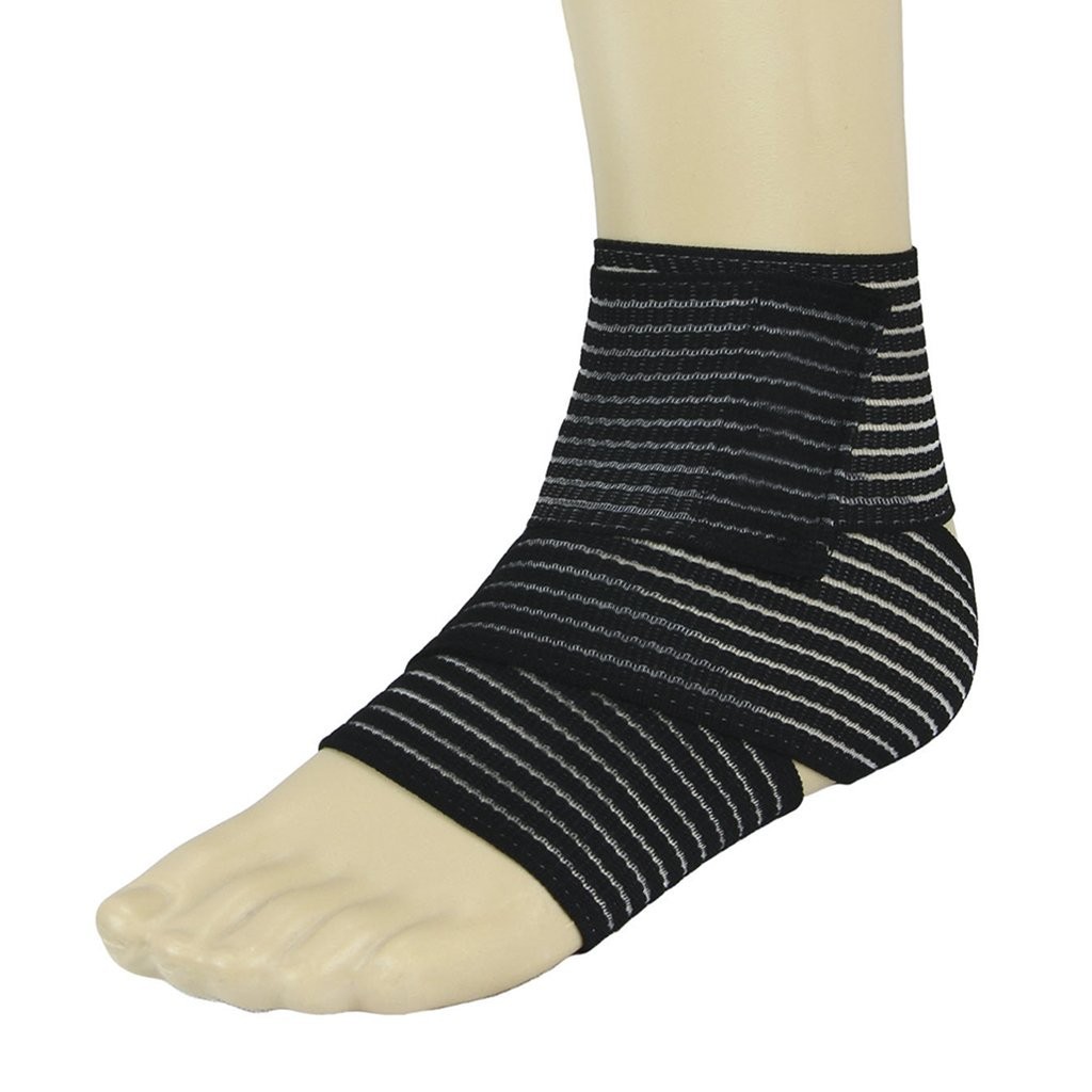 2-Pack Elastic Ankle Brace & Compression Wrap for Sports – Adjustable Support