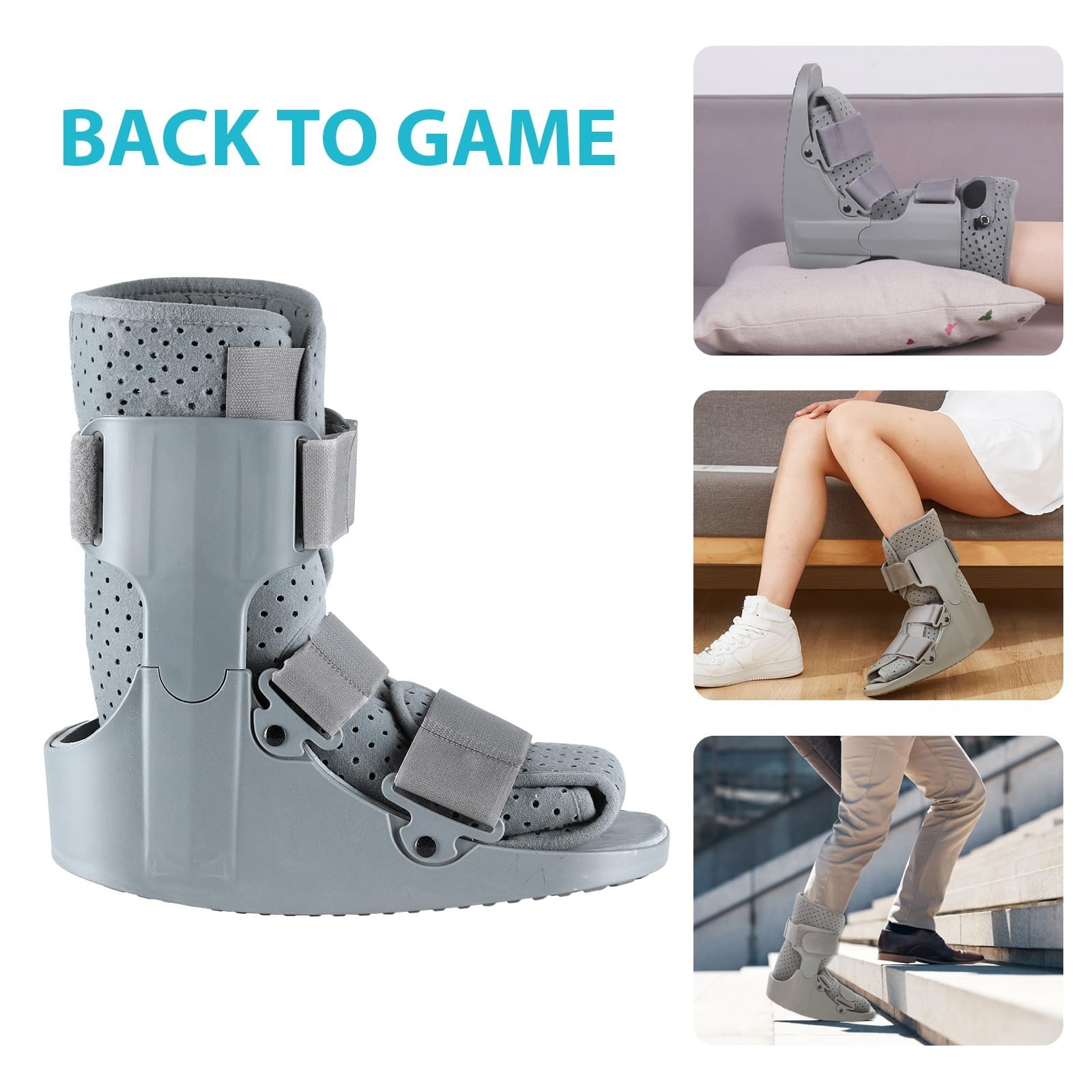 KD Orthopedic Walking Boot: Post-op Boot for Broken Foot Sprained Ankle Achil…