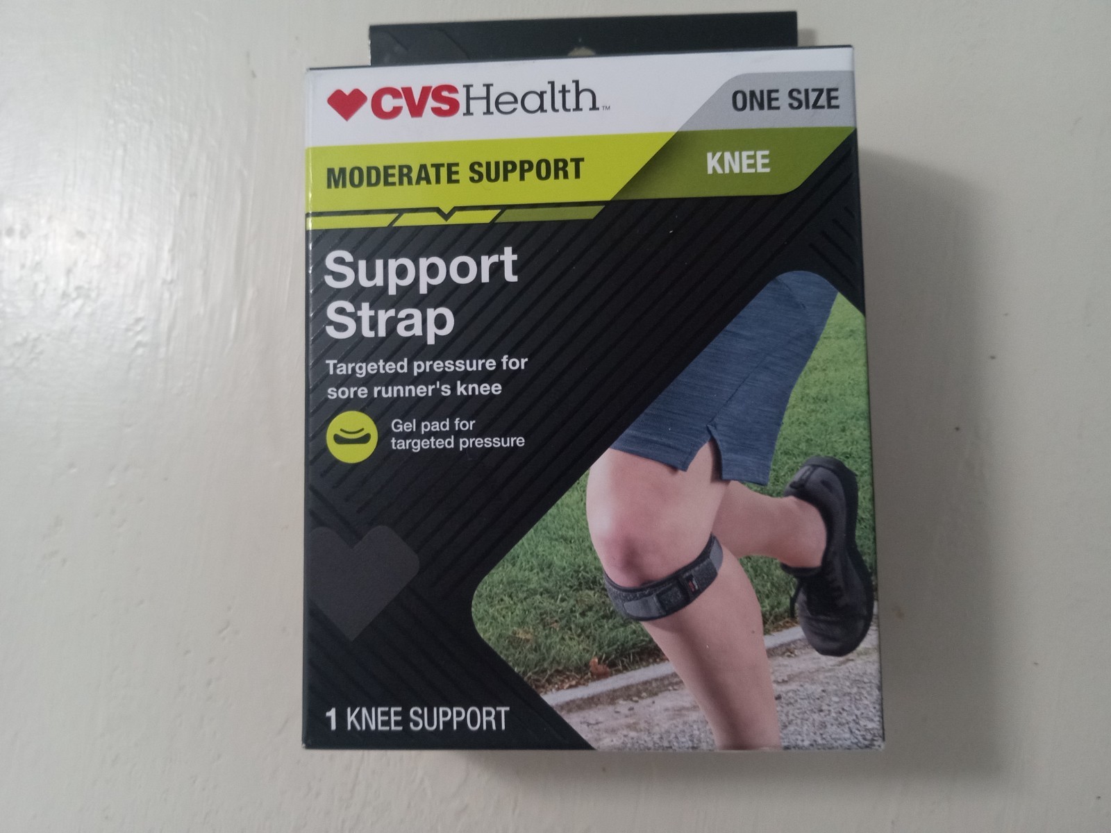 CVS Health Knee (Patella) Support Strap – One size fits all- Moderate Suppport