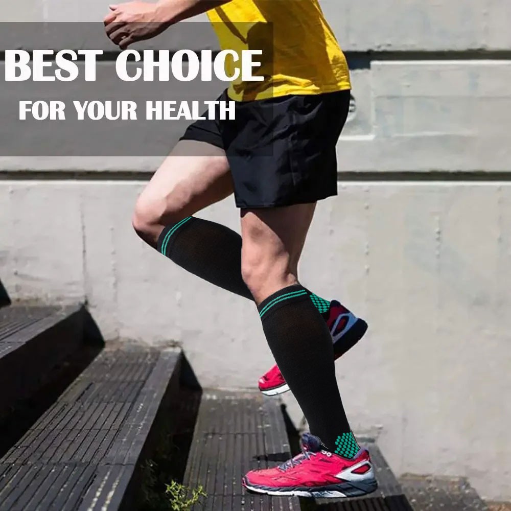 Men Women Compression Calf Socks 20-30mmhg for Sports, Running, Yoga and Fitness
