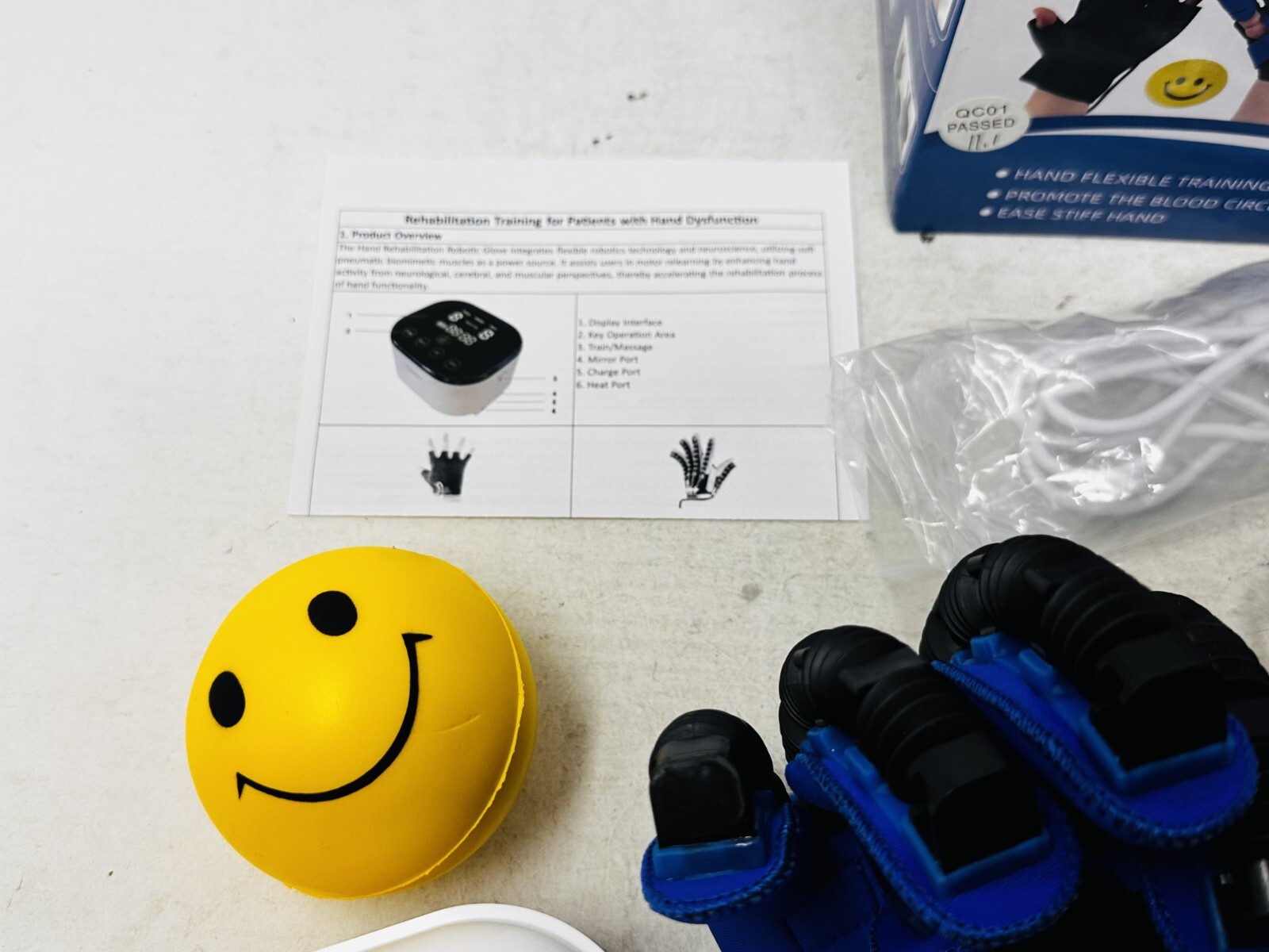 Rehabilitation Robot Glove Stroke Training Device Finger Exerciser Hand Function