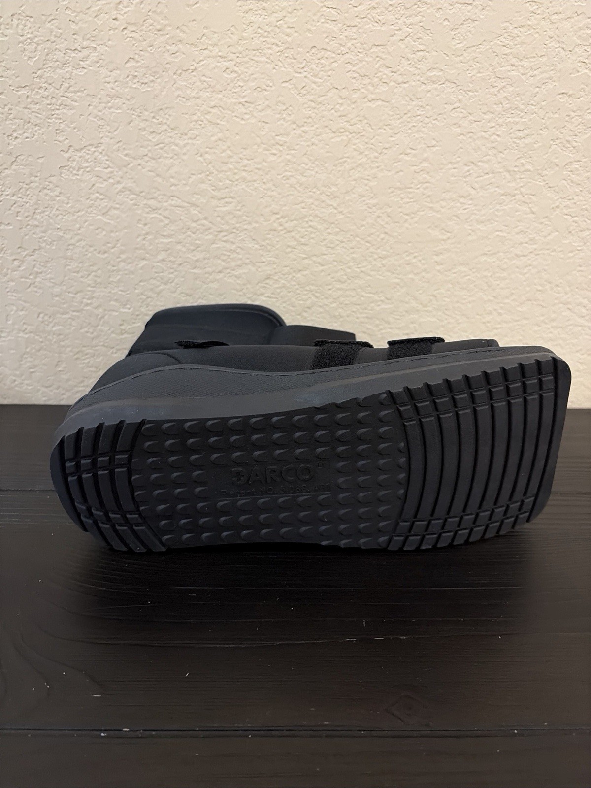DARCO SLIMLINE CAST BOOT Shoe Black Square Toe SIZE M Post-Op [Medical Boot]