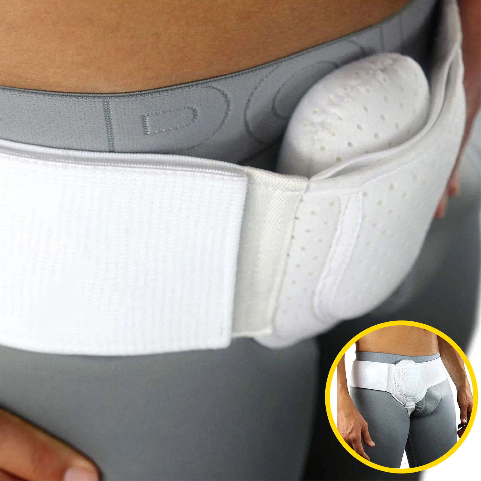 Inguinal Hernia Support Belt Groin Hernia Pain Relief Truss Brace For Men &Women