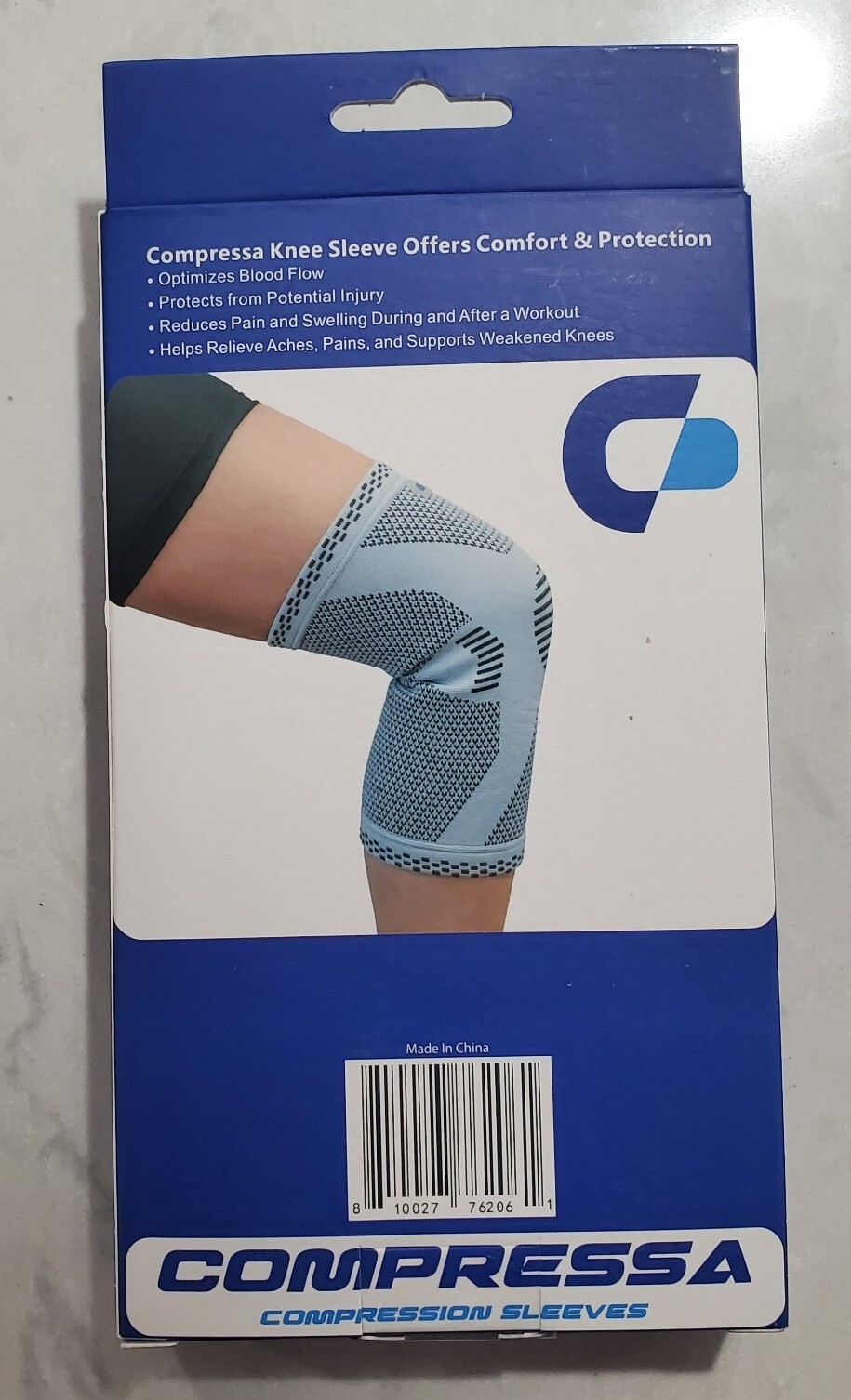 Compressa Knee Compression Sleeve For Women & Men, Knee Braces for Knee Pain