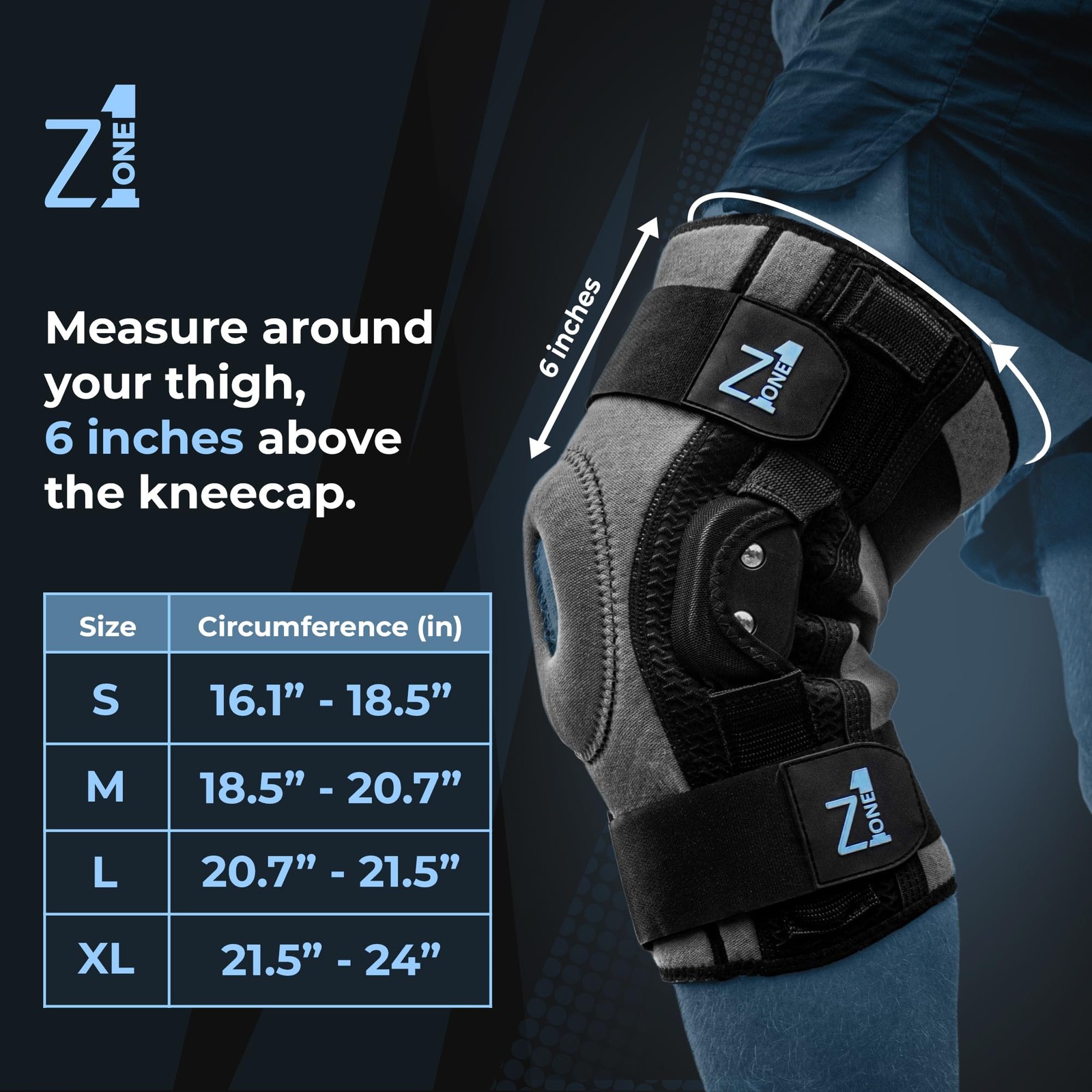 Z1 K11 Knee Brace for Knee Pain with Gel Patella & Stability – Hinged Knee Su…