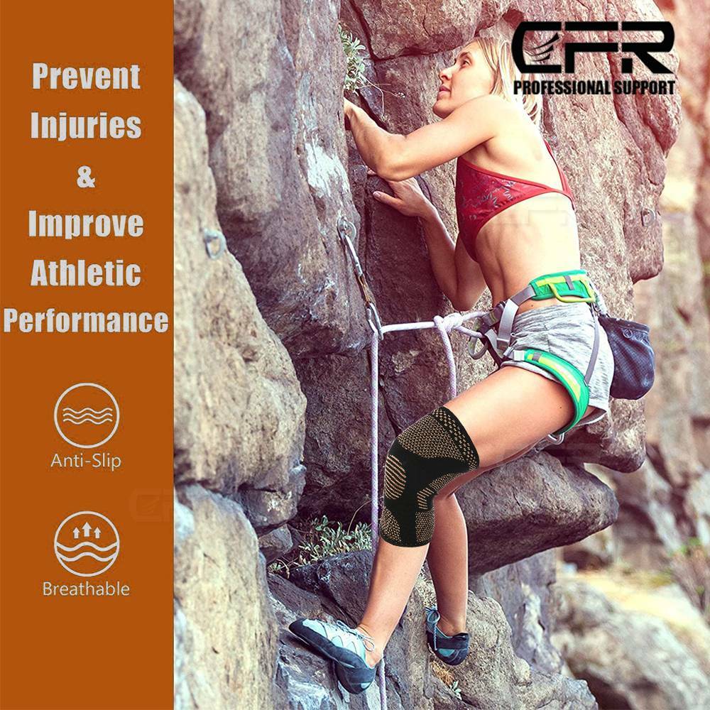 Cooper Knee Support Braces Compression Pad Sleeve Fitness Running Arthritis CFR
