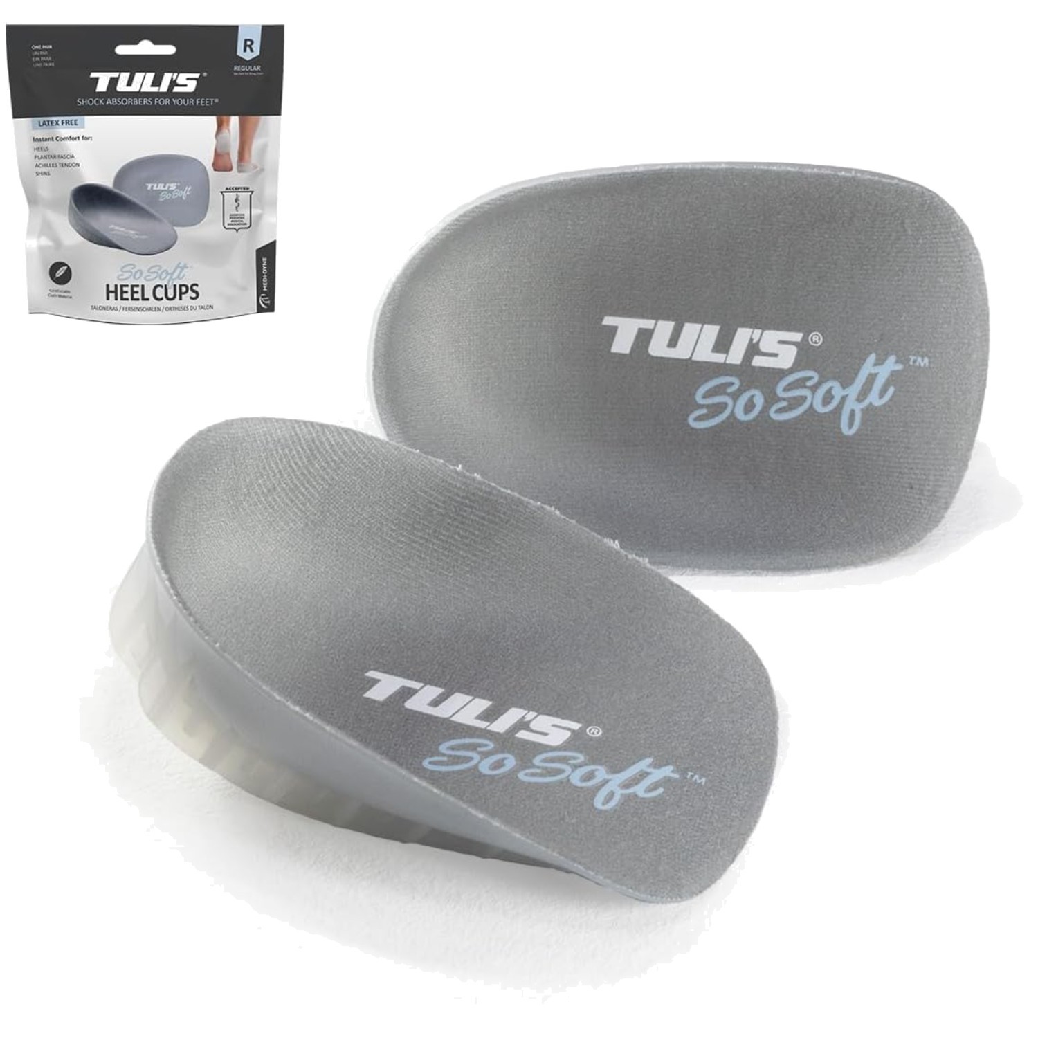 Multi-Layered Shock Absorbing Heel Cups