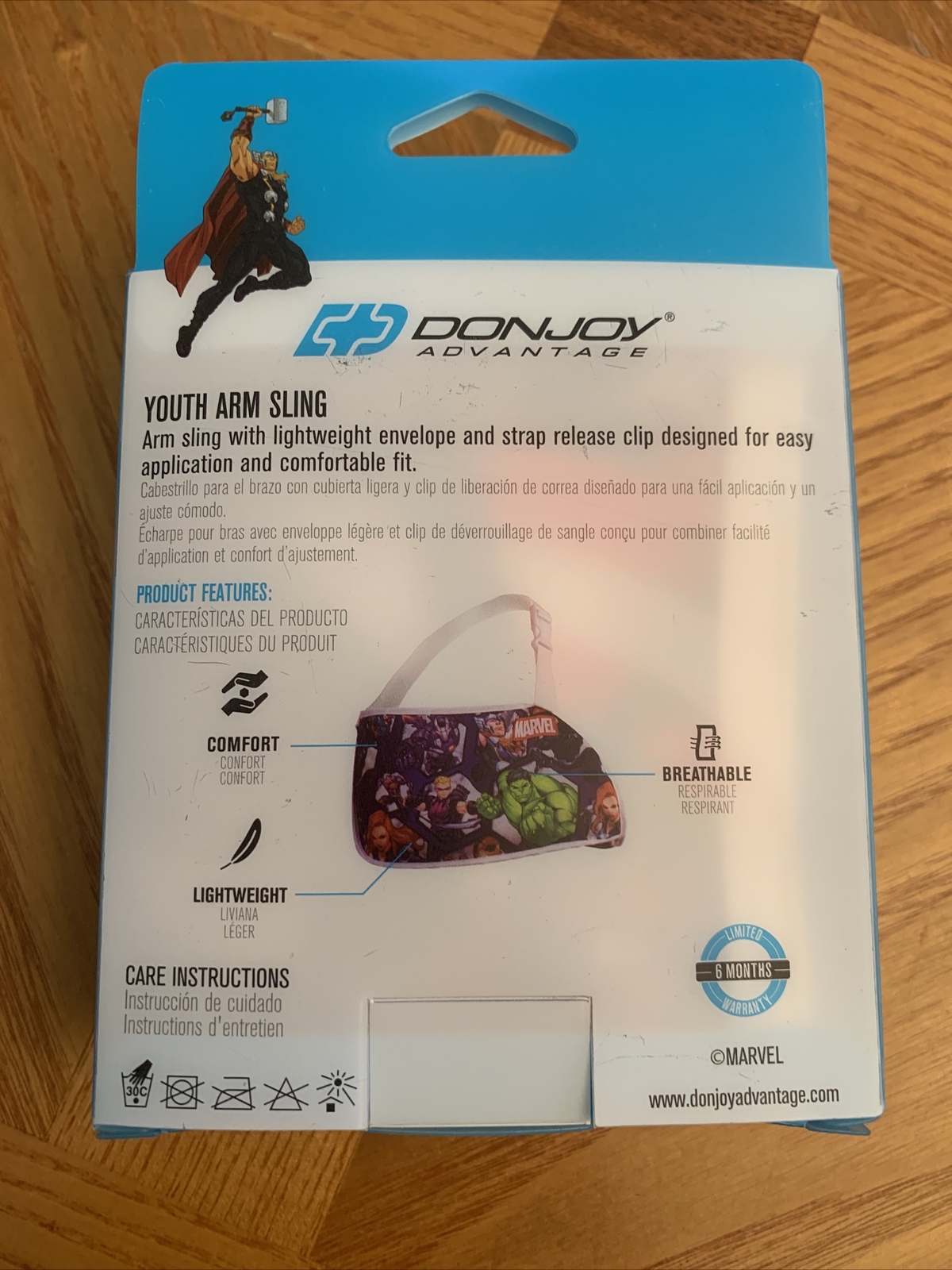 DonJoy Advantage Marvel Avengers Youth Adjustable Arm Sling Youth Size