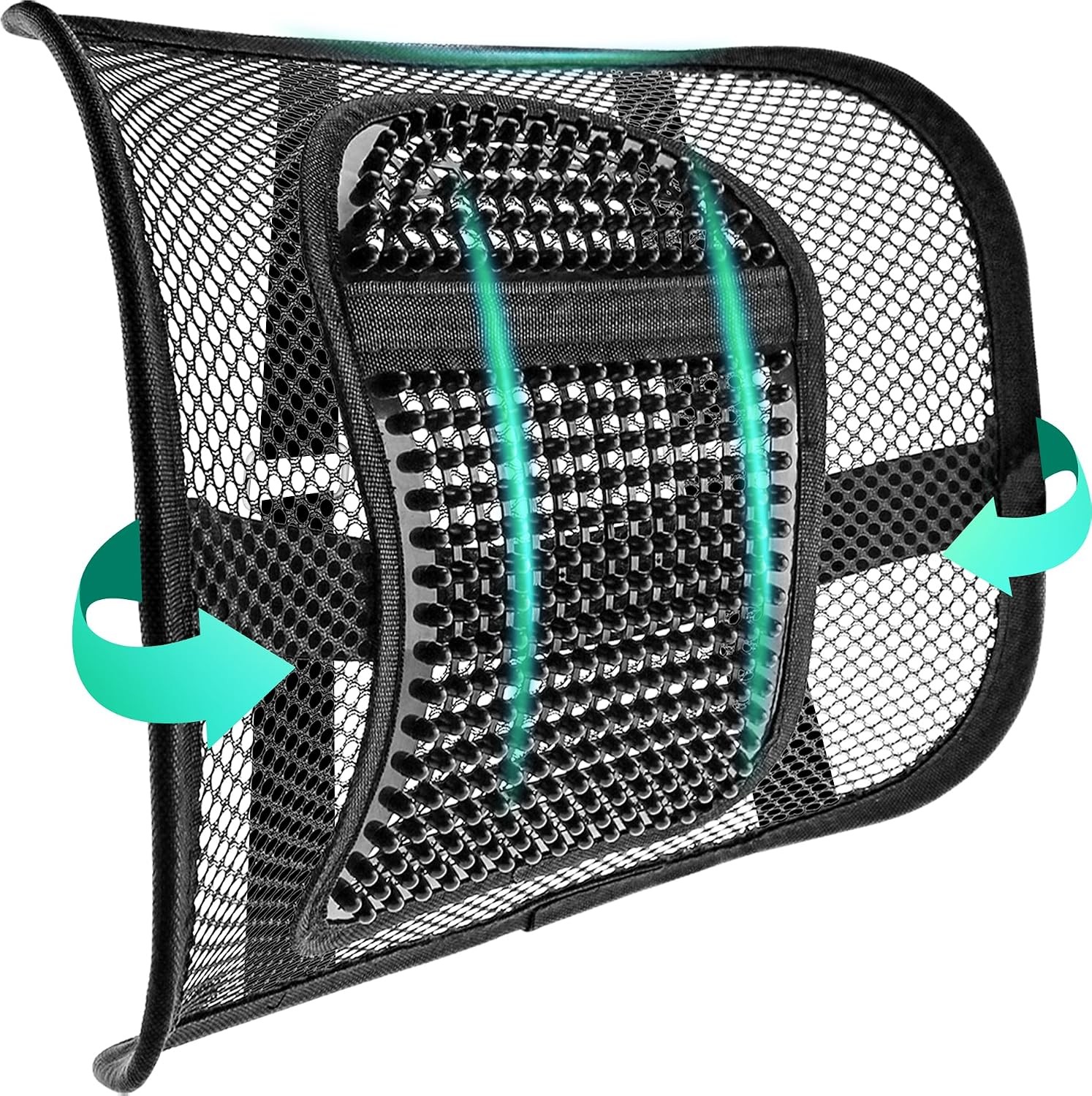 Mesh Back Lumbar Support Seat Cushion Breathable Office Chairs Car 12 X 16
