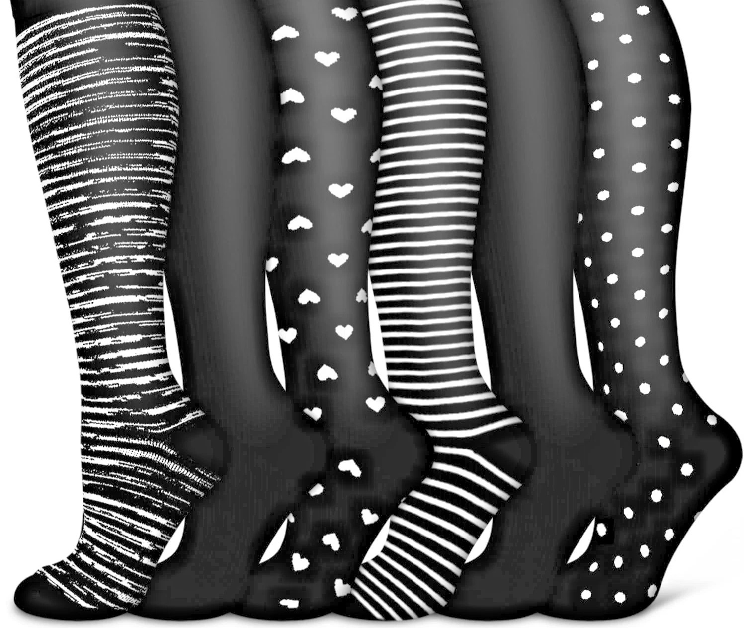 (6 PAIRS) Copper Compression Socks for Women & Men S/M FAST FREE USA SHIPPER