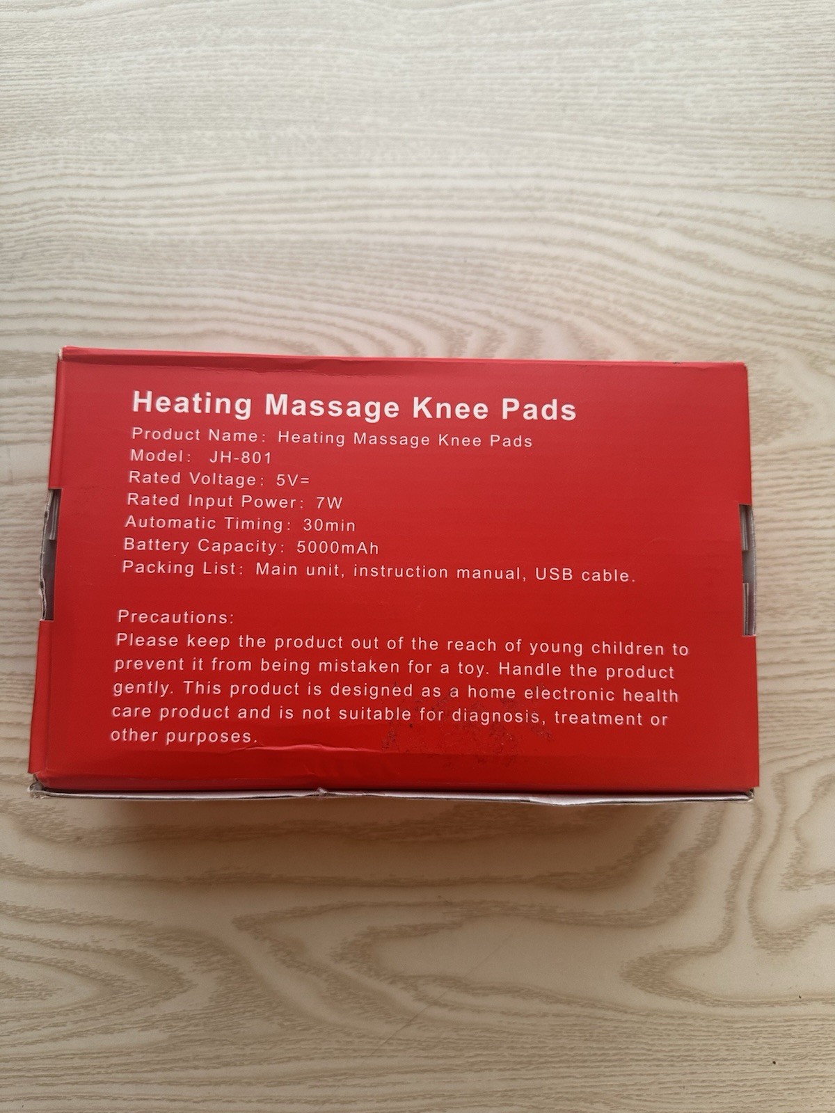 Cordless Heated Knee Massager with Vibration Infrared Heating Brace Support Wrap
