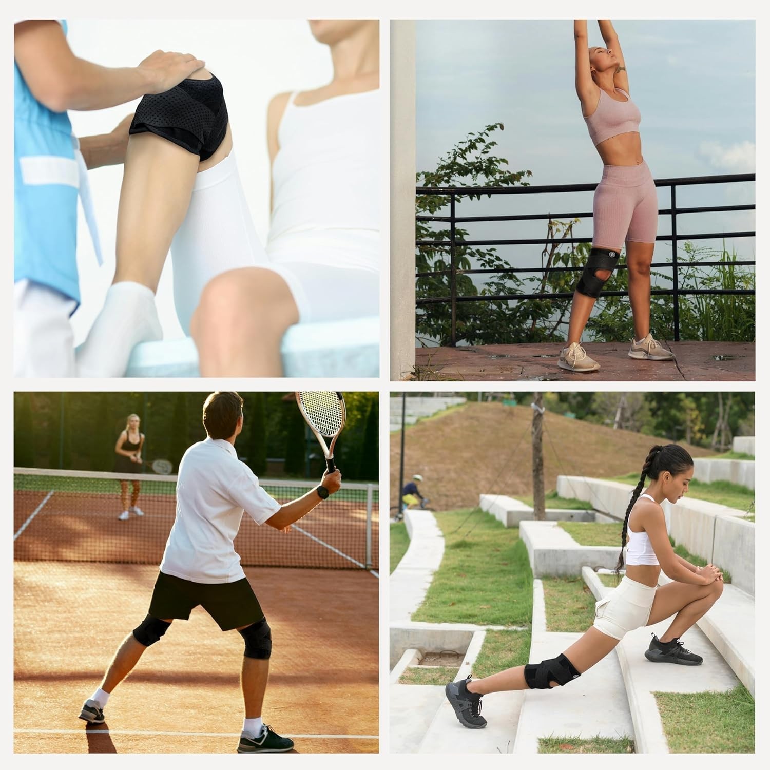 Adjustable Knee Brace with Stabilizers for Pain Relief and Recovery, X-Large