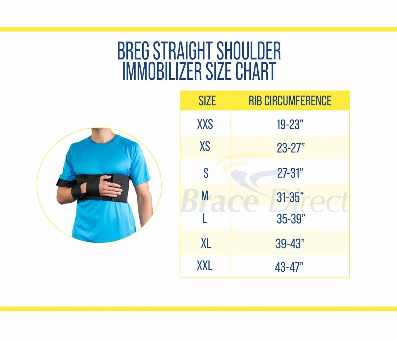 Breg Straight Shoulder Immobilizer Large New In Box