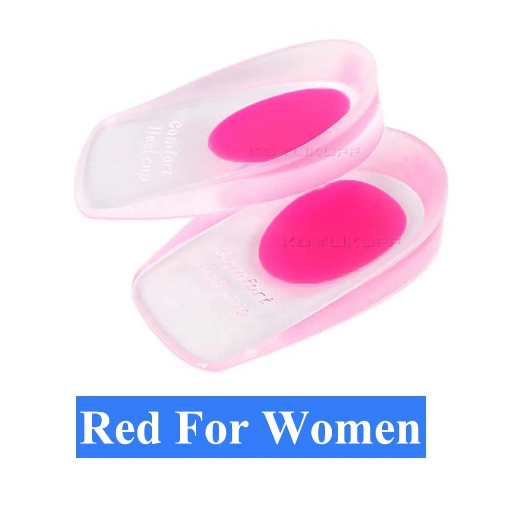 Soft Silicone Gel Insoles For Heel Spurs Pain Foot Cushion Foot Massag