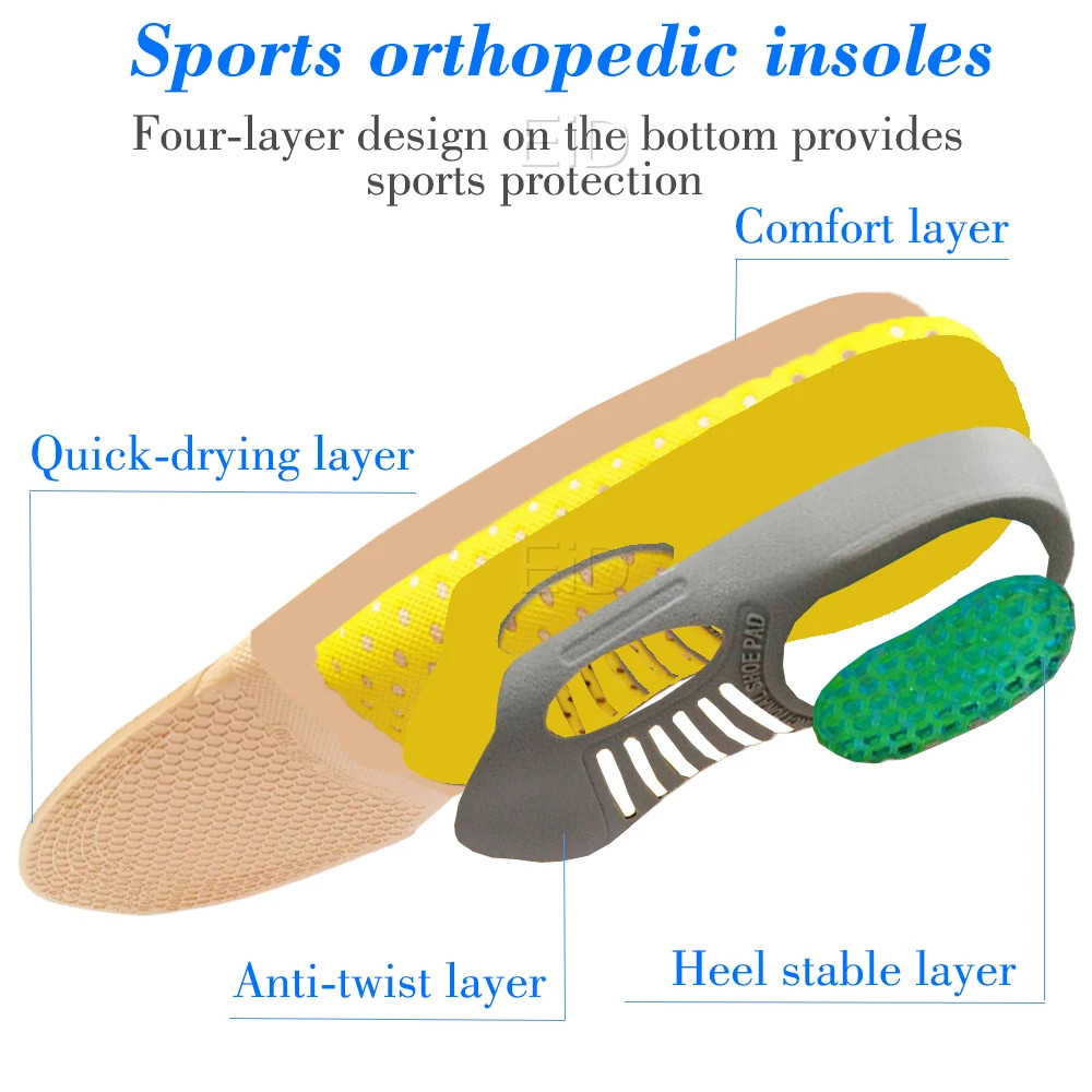PVC silicone Gel orthopedic shoes sole Insoles flat feet orthotic insoles ar