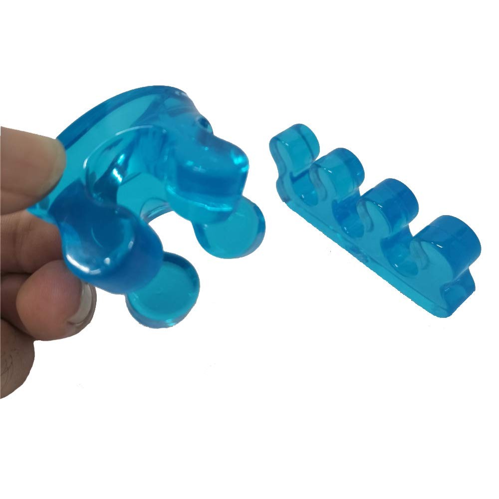 One Pair Yoga Toes Blue Toe Stretcher & Toe Separator Stop Foot Pain and Boost A