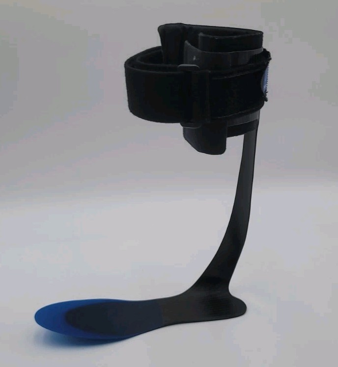 Thuasne SpryStep Flex Composite Leg & Foot Brace SM Right Blue Carbon AFO