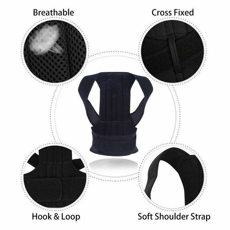 Orthopedic Posture Corset Back Shoulders Brace Support Corrector Straightener