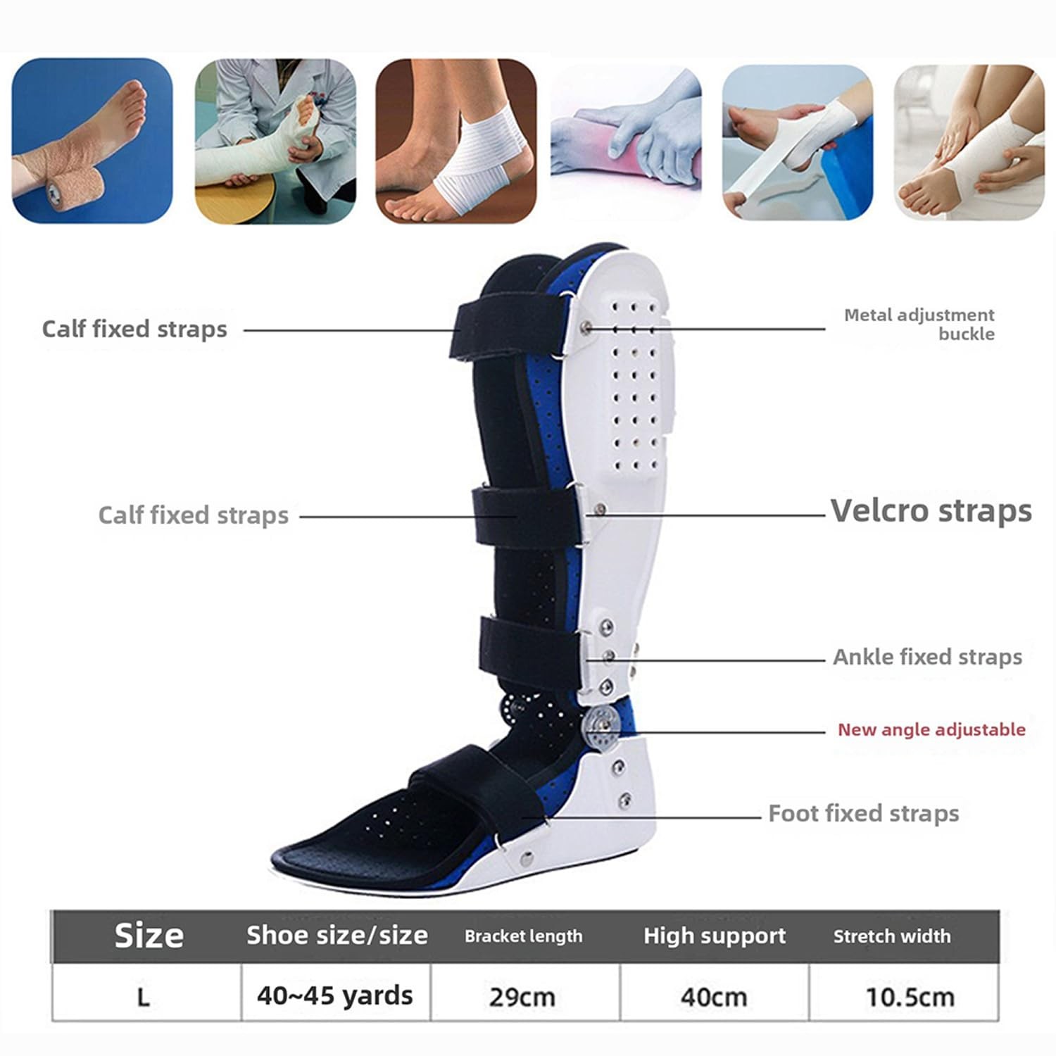 Walking Boot – Orthopedic Walker Cast for Broken Toe Injuries, Sprained Ankle…