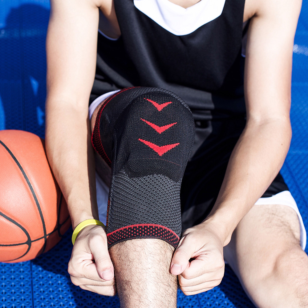 Kuangmi Knee Compression Sleeve Brace Cramp Prevention Patella Pad Protection