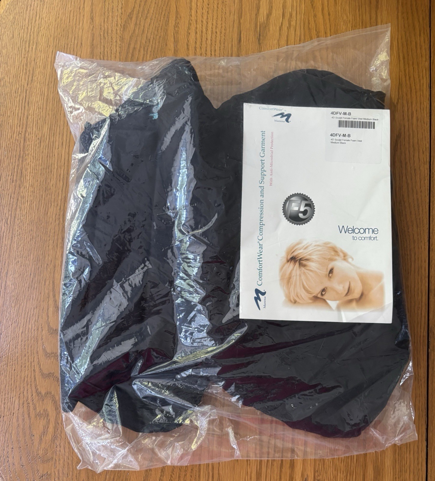 Marena Women’s Comfortwear 4D Sculpt Female Foam Vest. Medium. Black. New