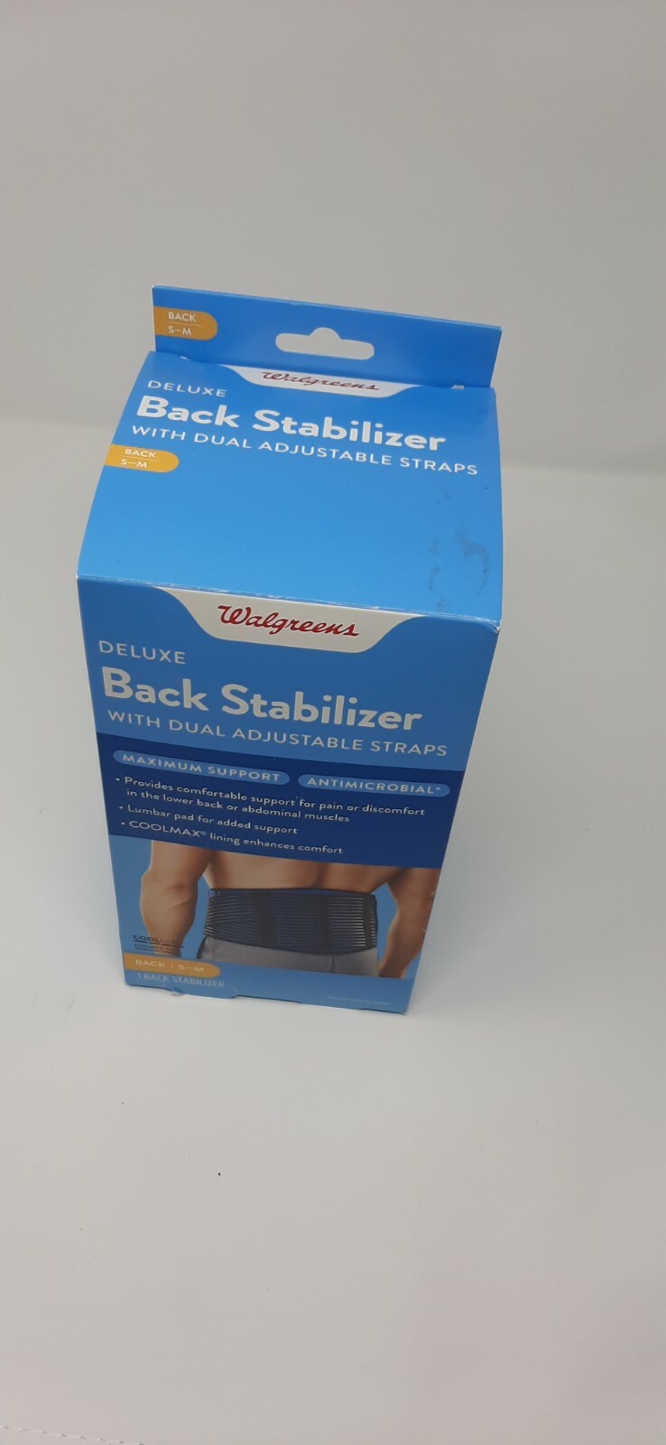 Deluxe Back Stabilizer With Dual Adjustable Straps ( S-M)