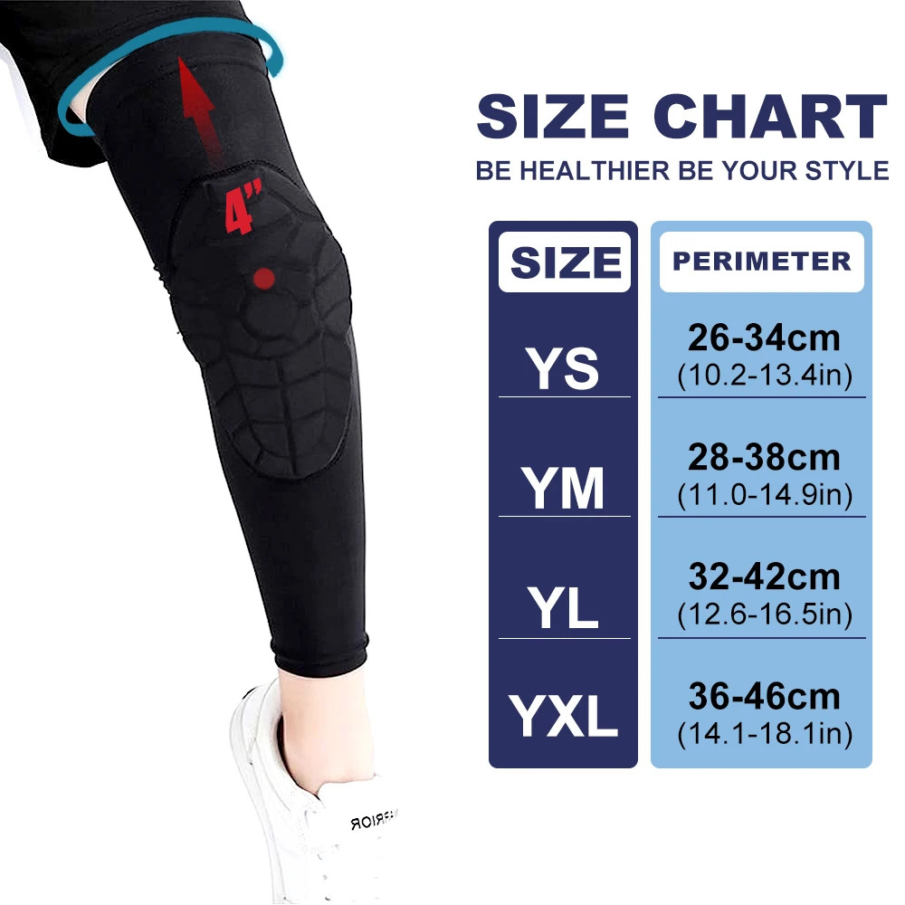 3-12 Years Kids Children Anti-Collision Knee Pads Basketball Knee Sleeves Footba