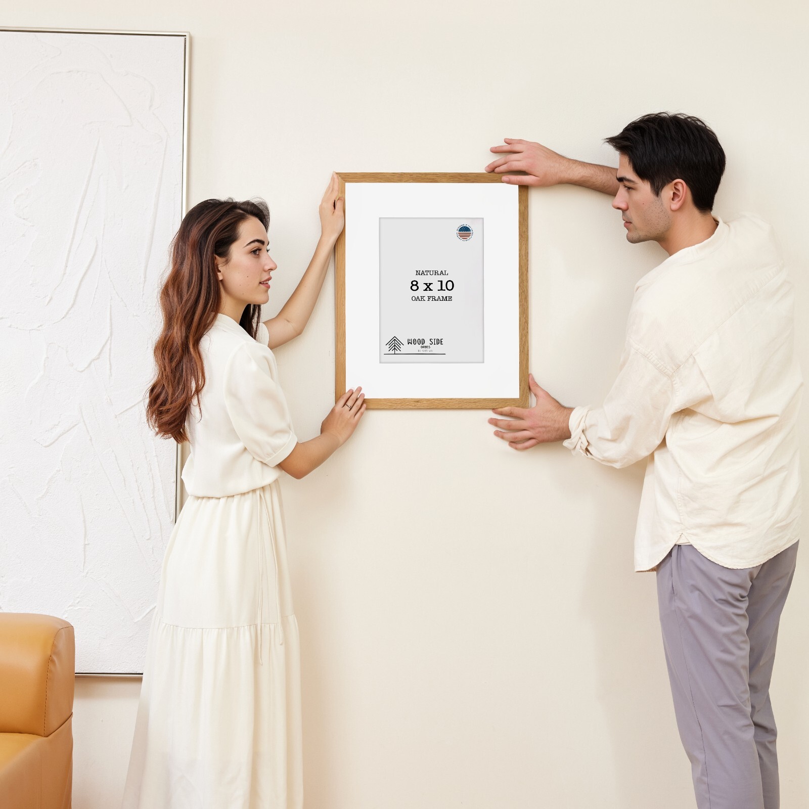 Oak Wood Picture Frames – Natural Solid Wood Glass Photo Frames Wall Tabletop