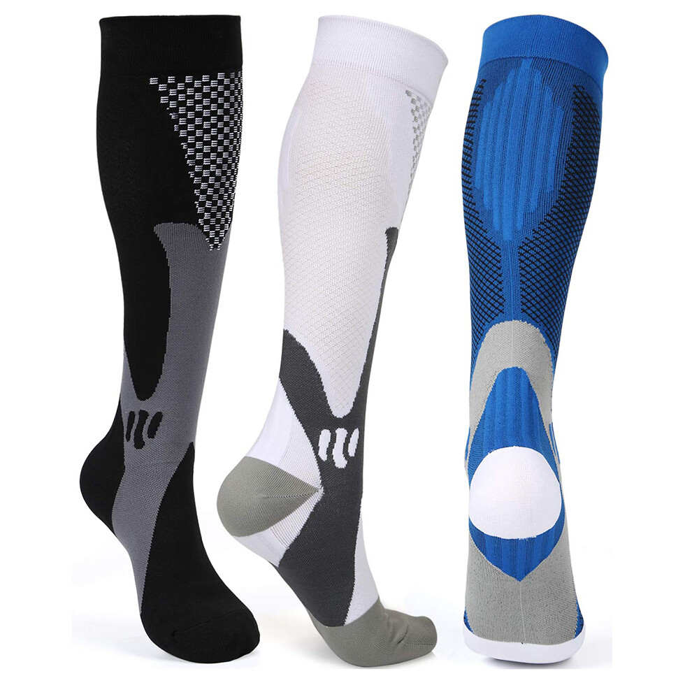 Compression Socks 20-30 mmhg Knee High Men Women Calf Leg Brace Sports Stockings