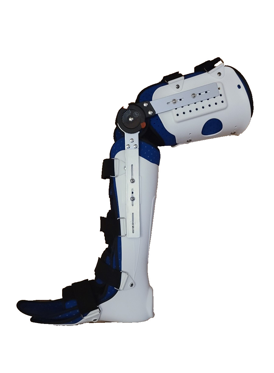 Adjustable Knee w/Static Ankle Foot Orthosis Support Lower Limbs Brace