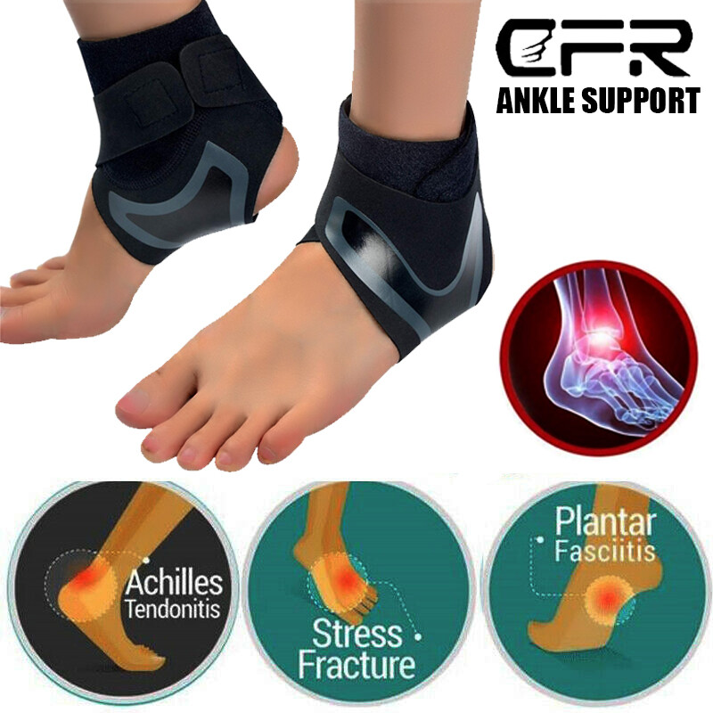 Left&Right Ankle Brace Support Compression Sleeve Pain Relief Plantar Fasciitis