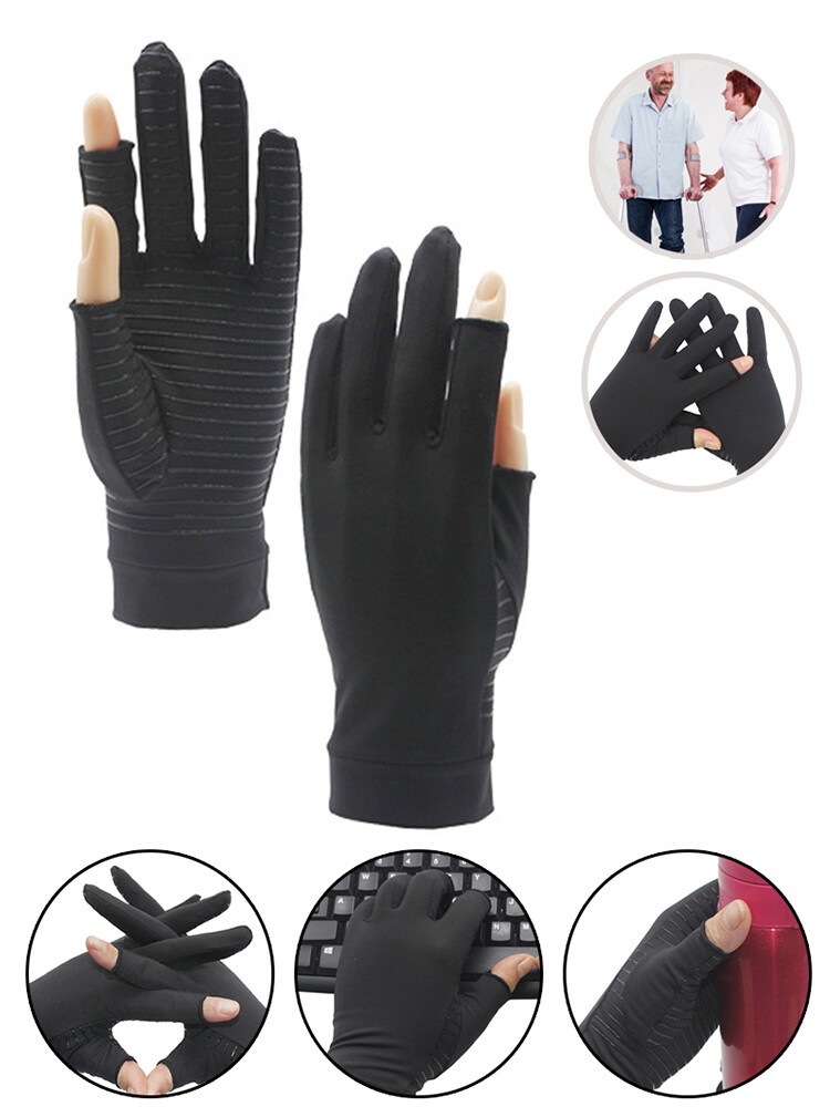 Fitness Sport Cycling Gloves Ache Pain Joint Relief Breathable Non-slip 1 Pairs