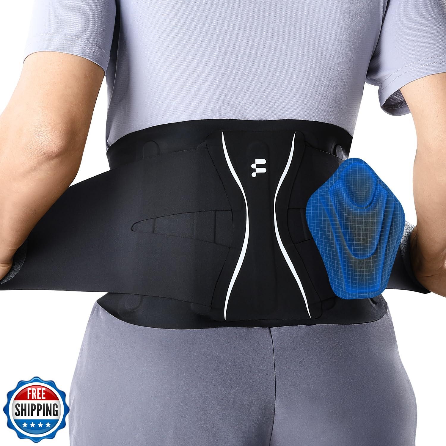 Fitomo Ultra Thin Back Brace for Lower Back Pain Relief, Enhanced Lumbar Supp