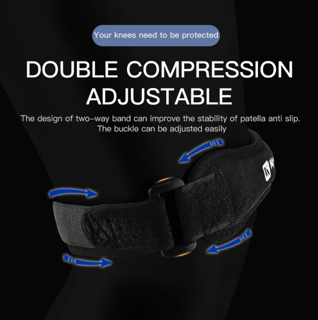 Adjustable Patella Knee Strap – Pain Relief & Support for Running, Sports & Tend