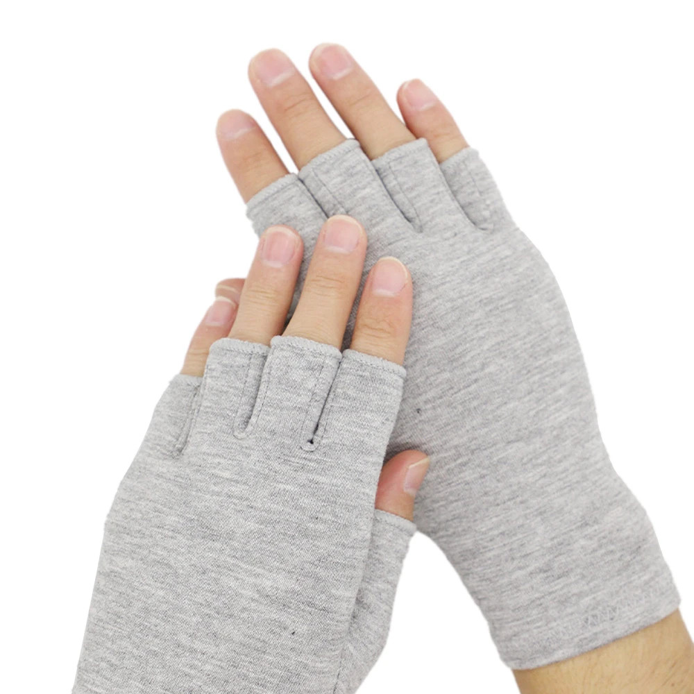 2 Pair Bamboo Gloves Compression Arthritis Glove Wrist Support Joint Pain Relief