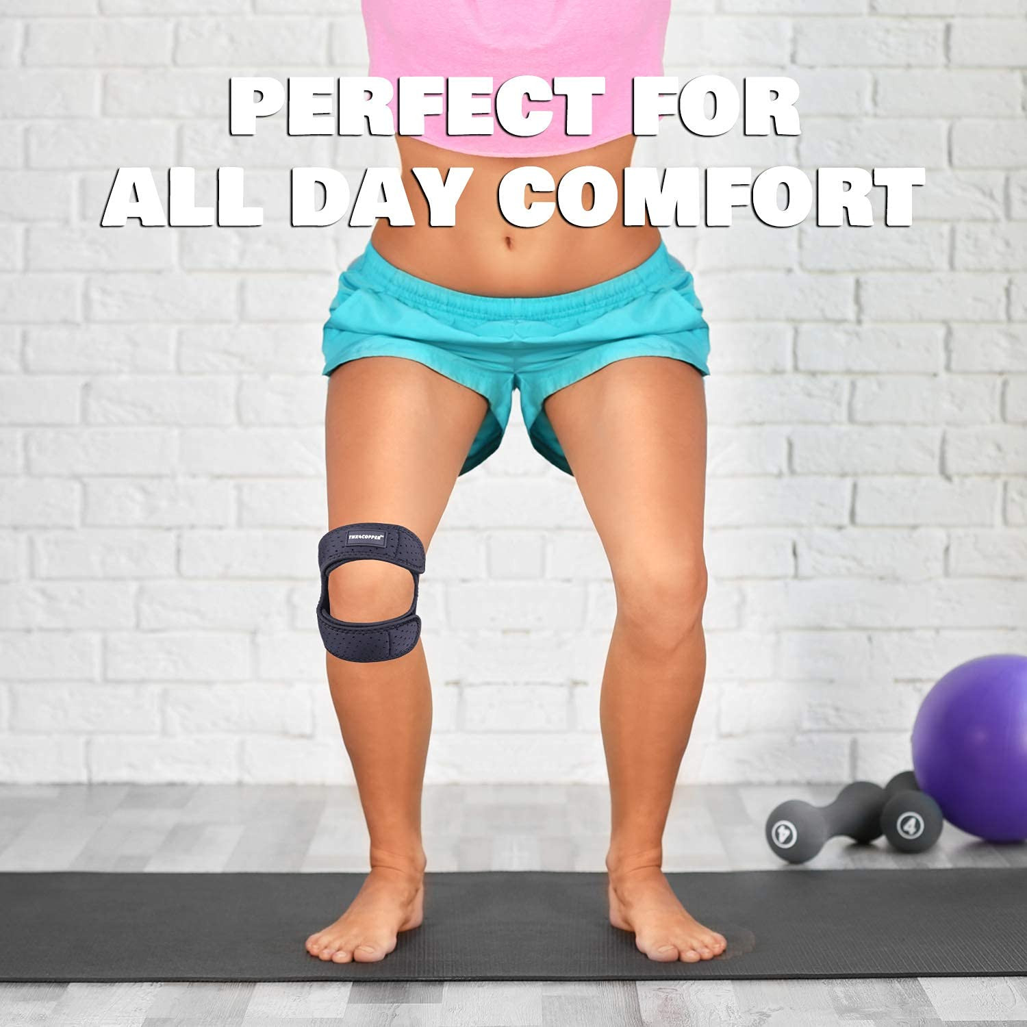 Compression Dual Adjustable Patella Knee Brace for Pain Relief,Knee Strap Sup…