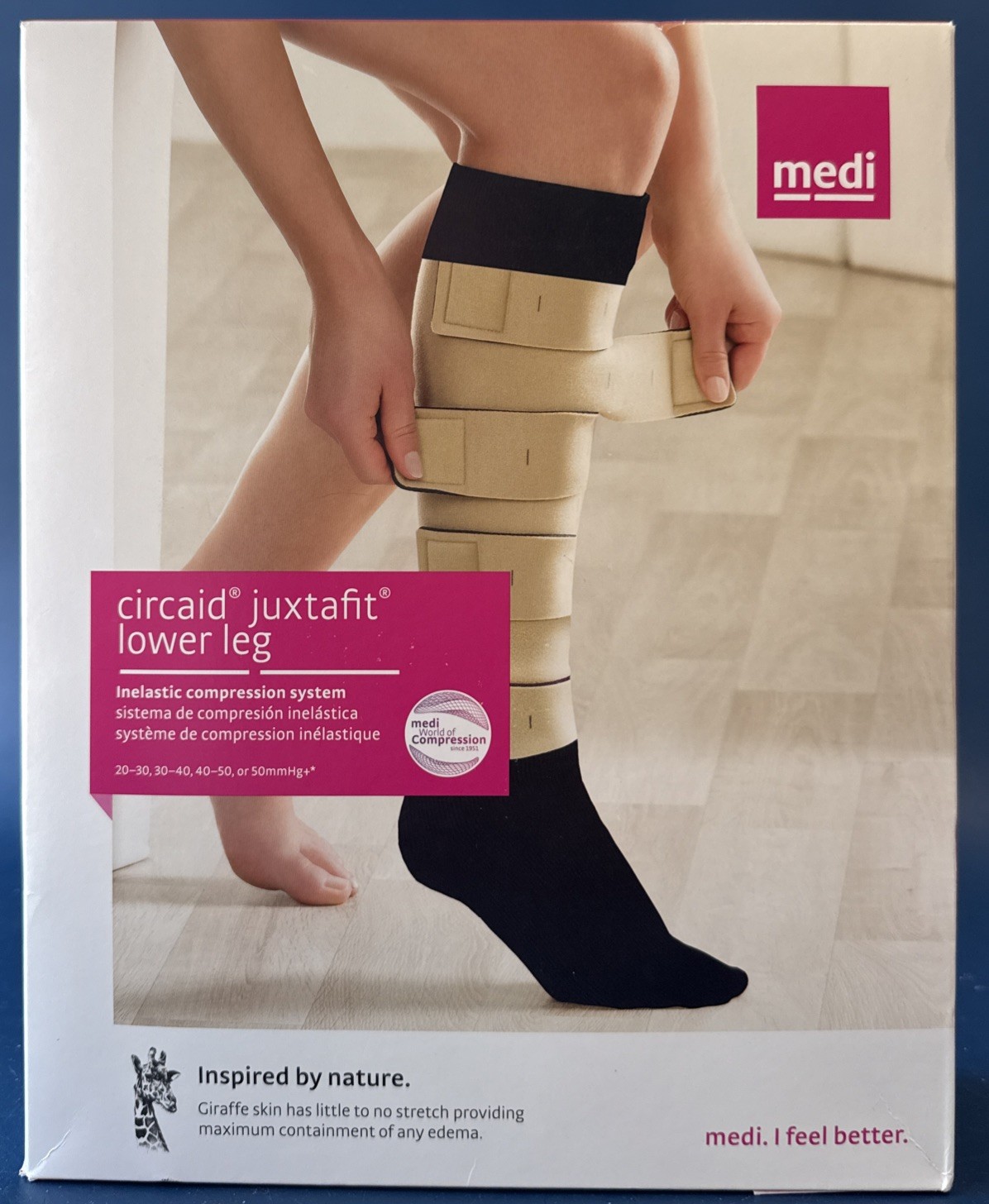 CircAid Juxta-Fit Essentials Lower Leg Short Reg Beige Small 28cm