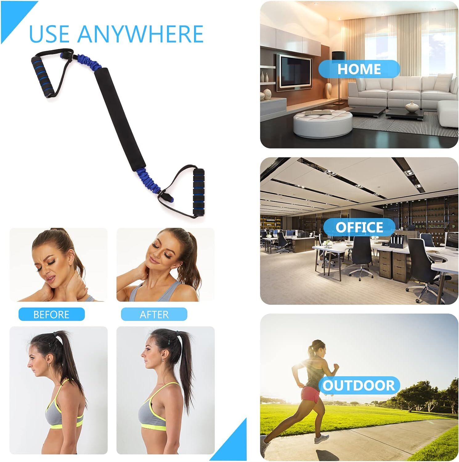 Neck Stretcher Exerciser Cervical Traction Device for Pain 30-35 Pound New