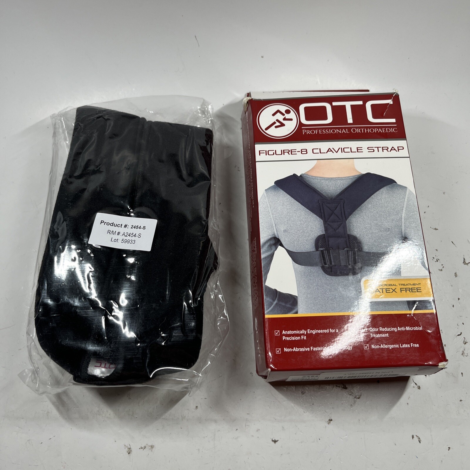OTC Clavicle Strap, Figure-8 Style, Select Series, Small, Black New Open Box