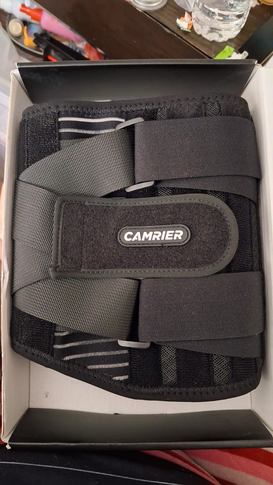 CAMRIER Advanced Back Brace 3D Lumbar Pad for Lower Back Size Small New