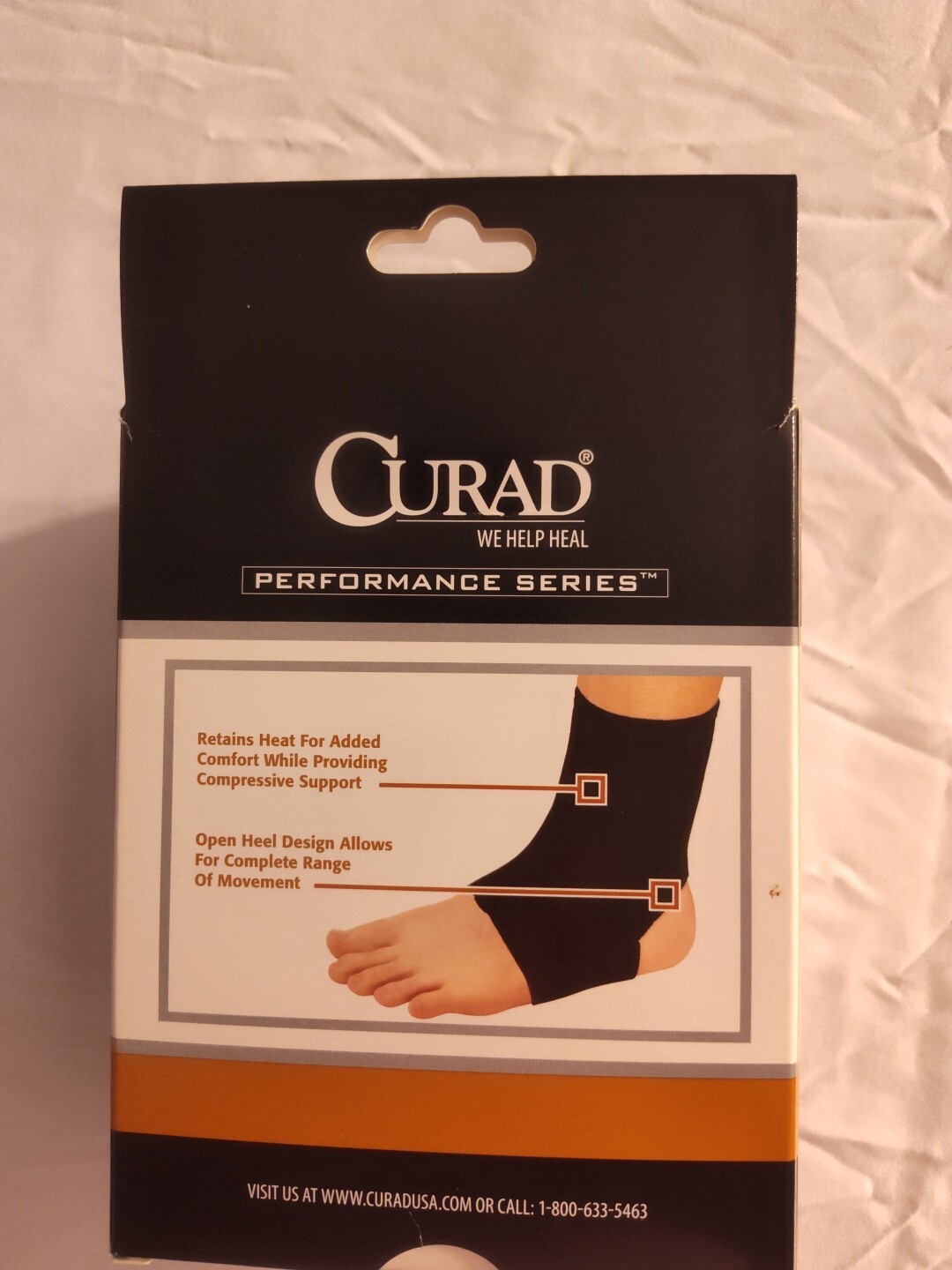 CURAD Elastic Pull-Over Ankle Support Performance Series ORT26100MD MEDIUM NEW!