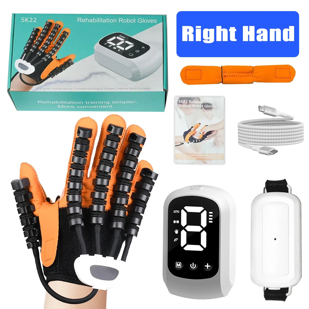 Smart Robotic Rehabilitation Gloves Advanced Hemiplegia Therapy Finger Training
