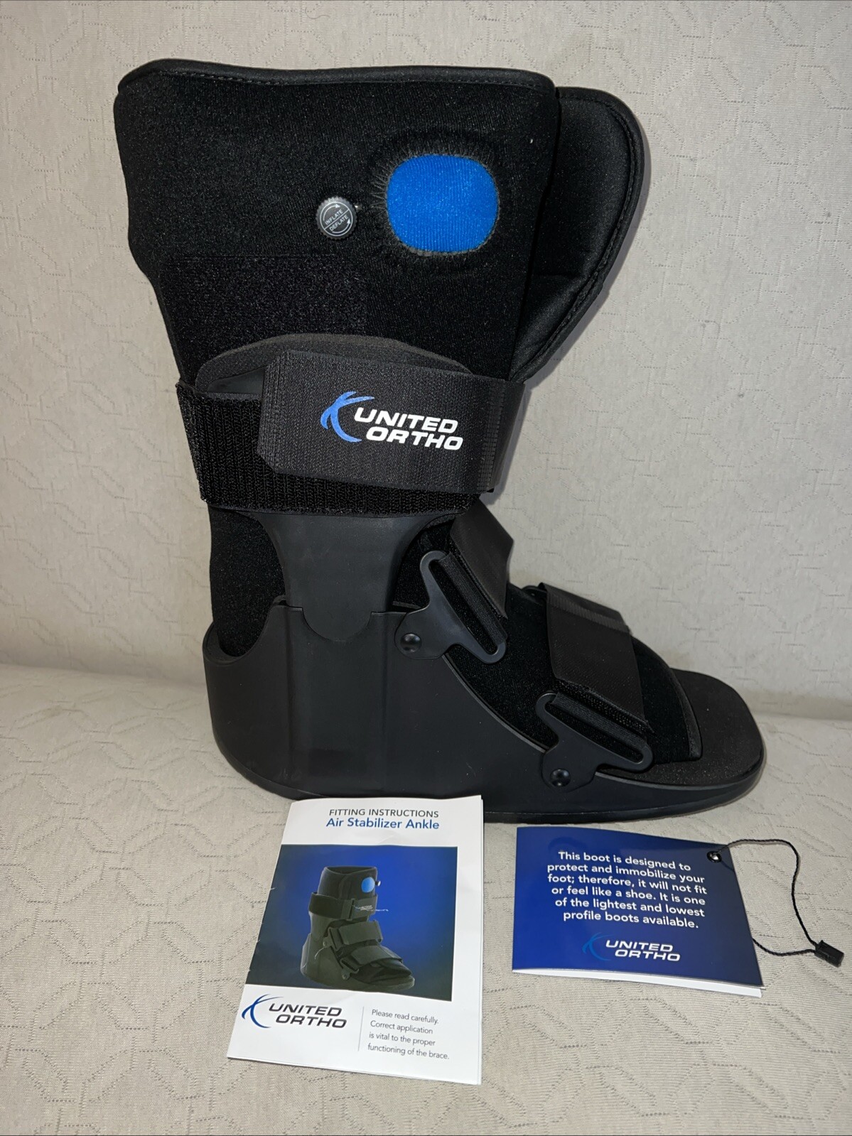 UNITED ORTHO Air Stabilizer Ankle Walker Fracture Boot – Size Medium Unisex NEW
