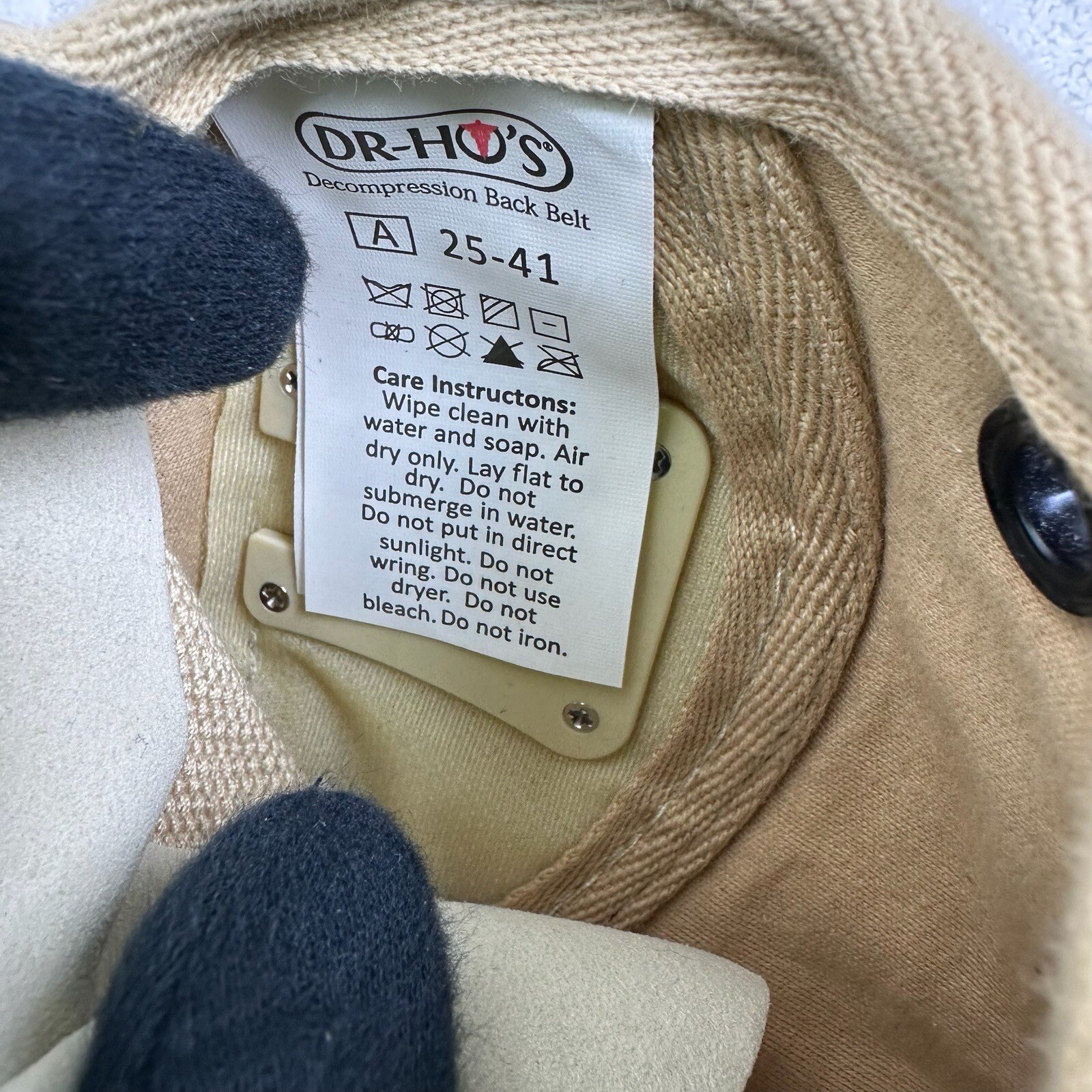 DR-HO’S Beige Adjustable Stretch Compression 2 In 1 Back Pain Relief Belt Size A