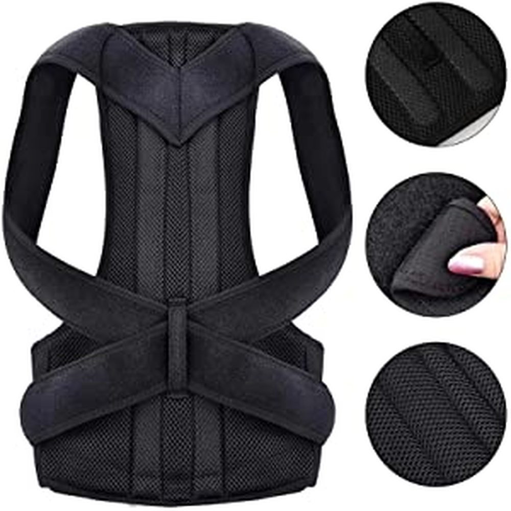 Full Back&Lumbar&Shoulder Men Women Support Brace Improve Posture Relieve Pain