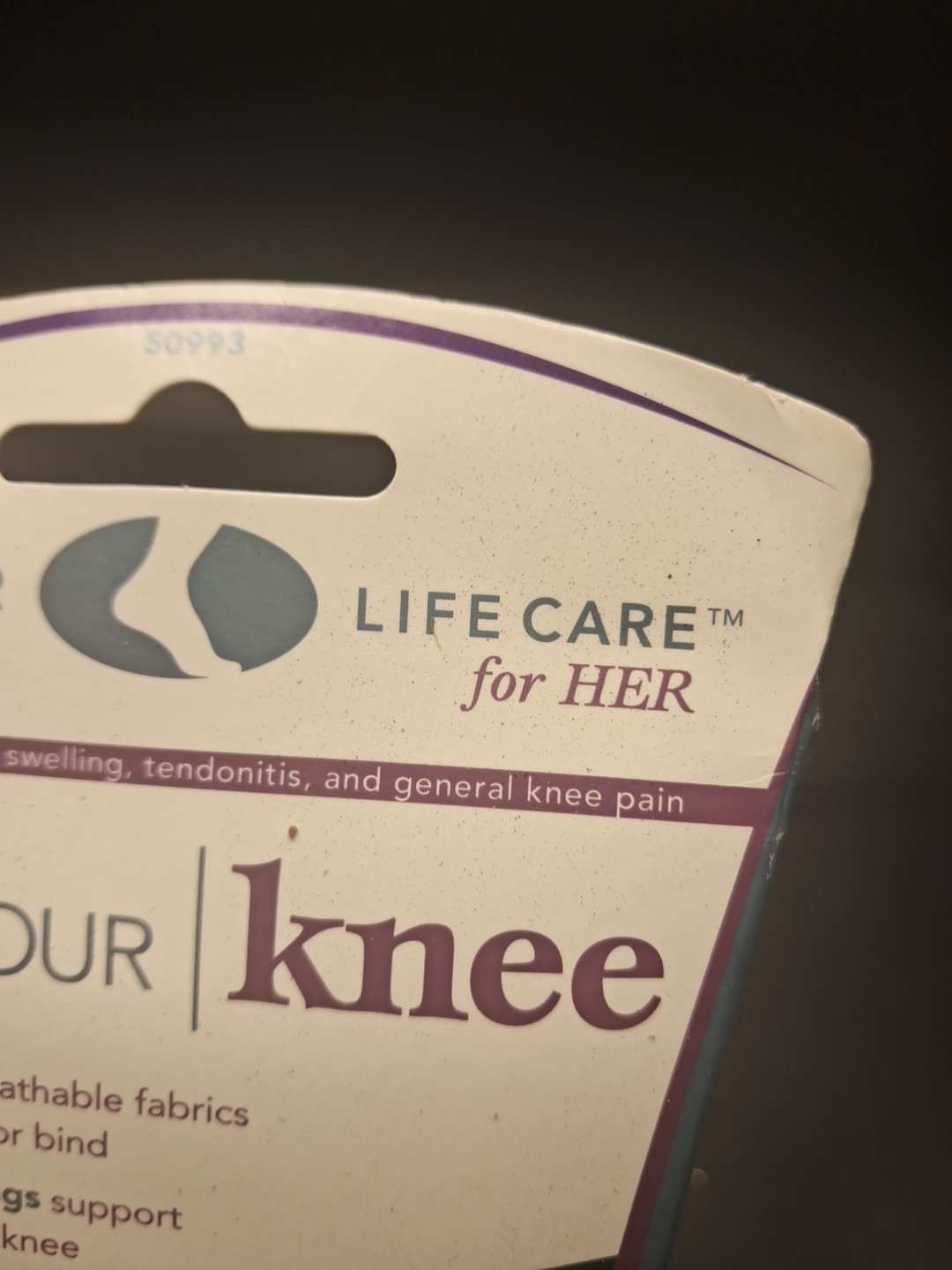 💯 Mueller Life Care Contour Knee Brace Large Latex Free Flexible Springs Women