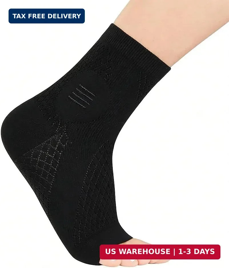NeuroCare Foot Supports for Neuropathy -Compression Foot Sleeves for Nerve Pain