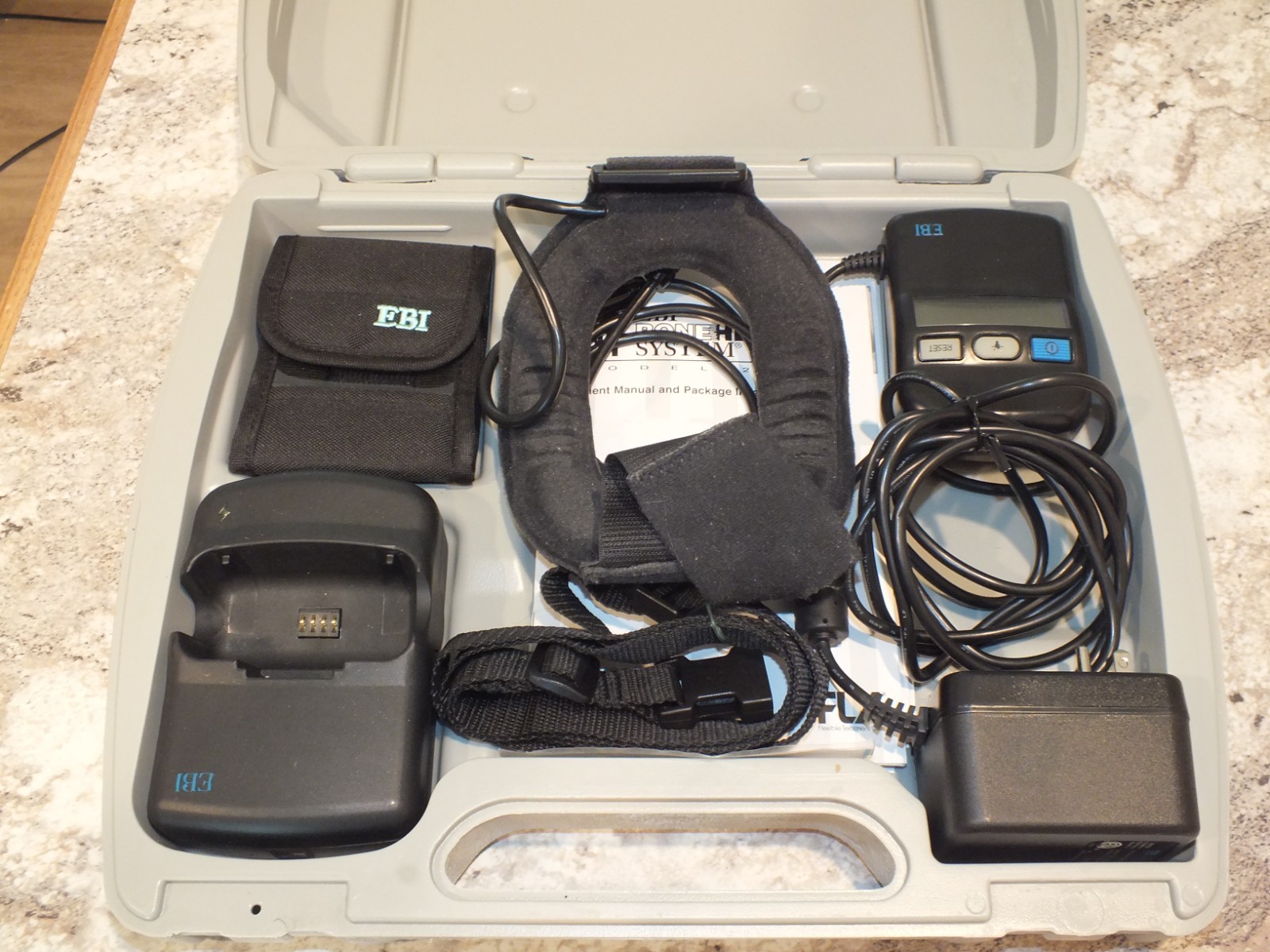 EBI Bone Healing System Model 2001 in case, with parts and manuals