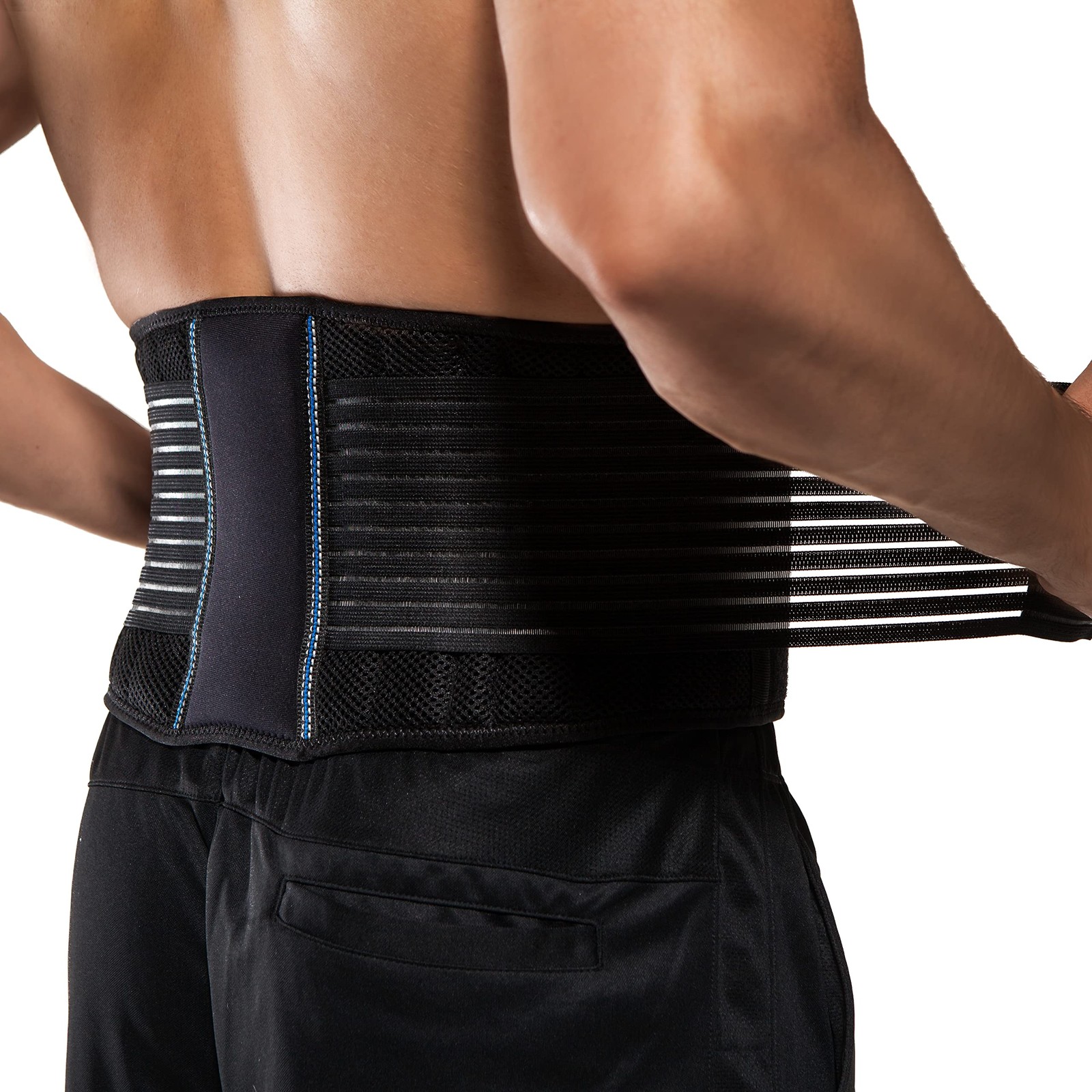 BraceUP Back Brace for Men and Women Lower Back – Breathable Waist Lumbar Sup…