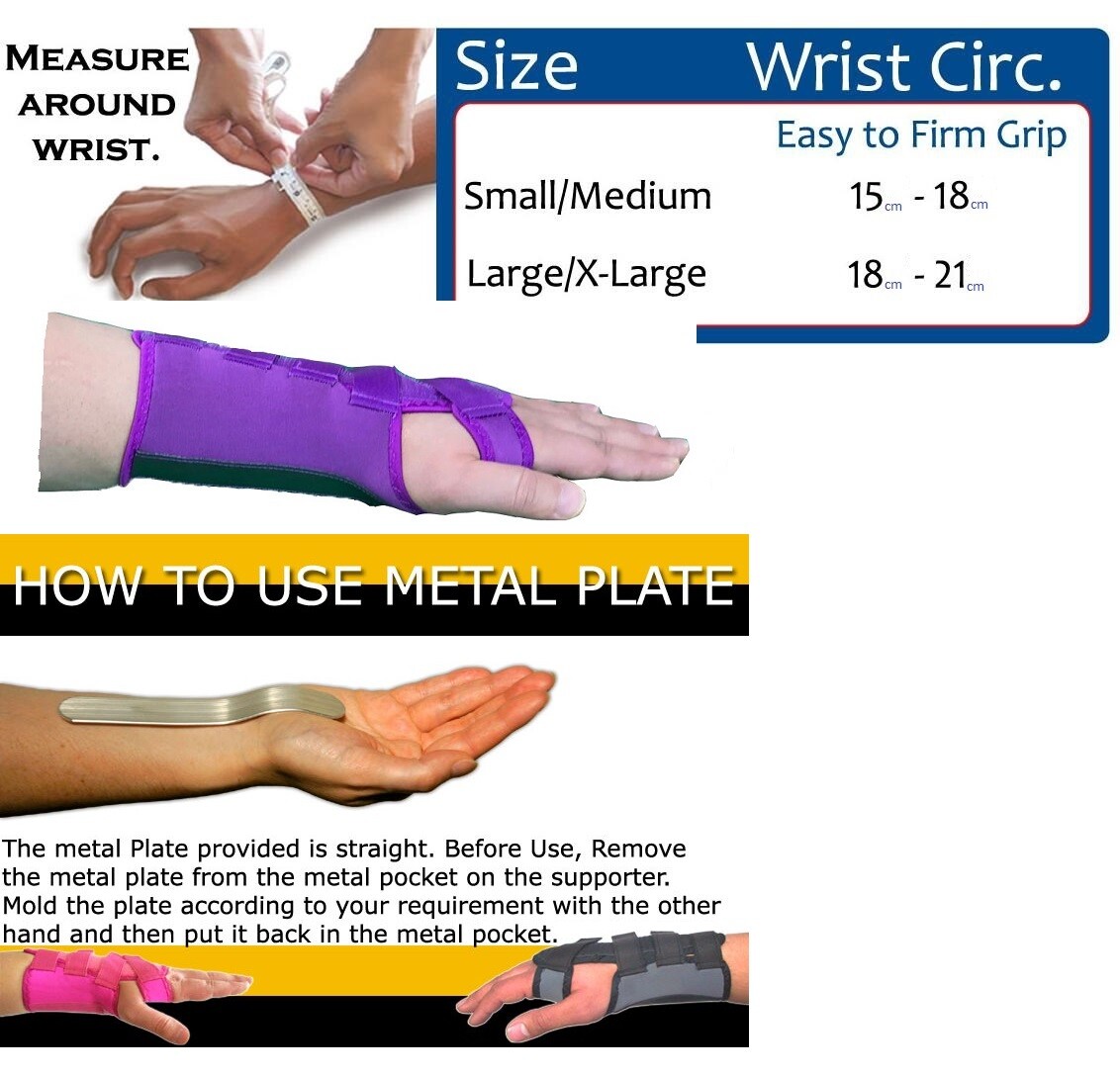 LTGPRO Neoprene Wrist Support Brace Splint Carpal Tunnel Sprain Strain Arthritis
